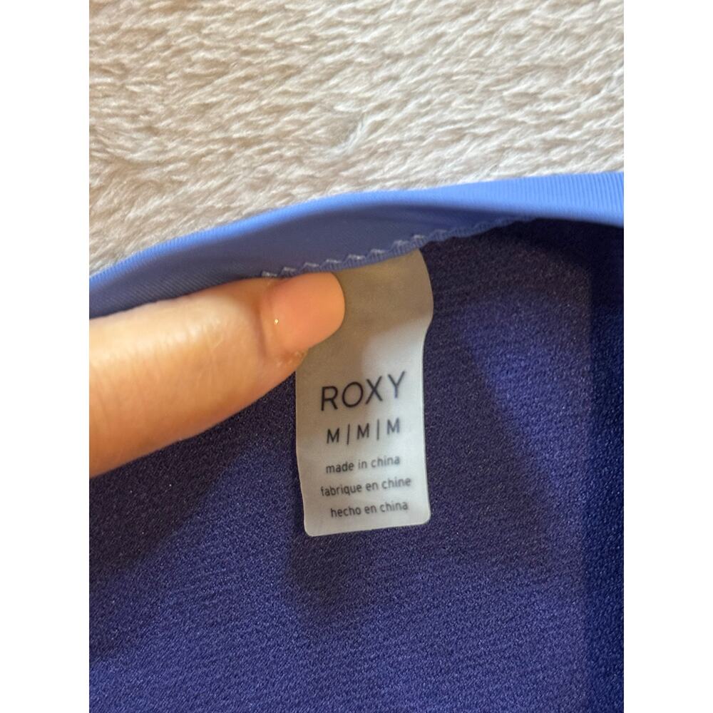 Roxy Side Straps Full Blue Bikini Bottom Classic … - image 4